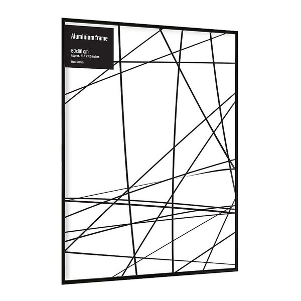 Aluminium Photo Frame 60x80cm Black Homebase