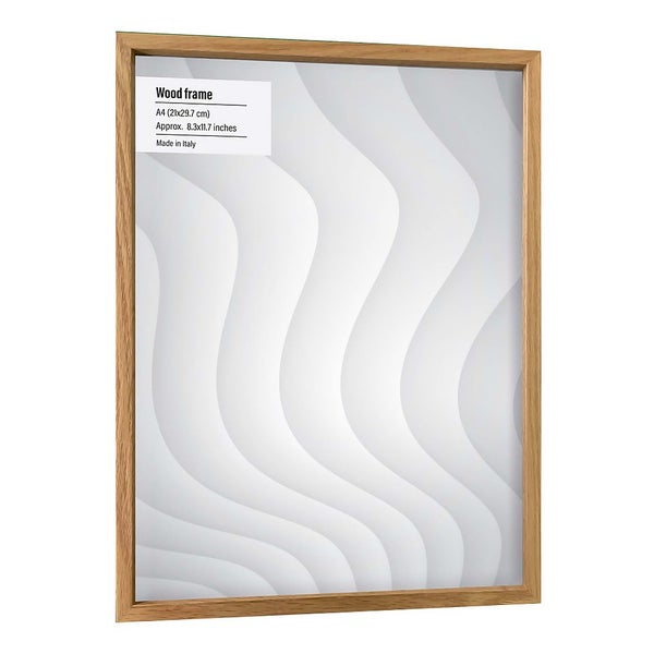 Wood Photo Frame A4 Oak Homebase