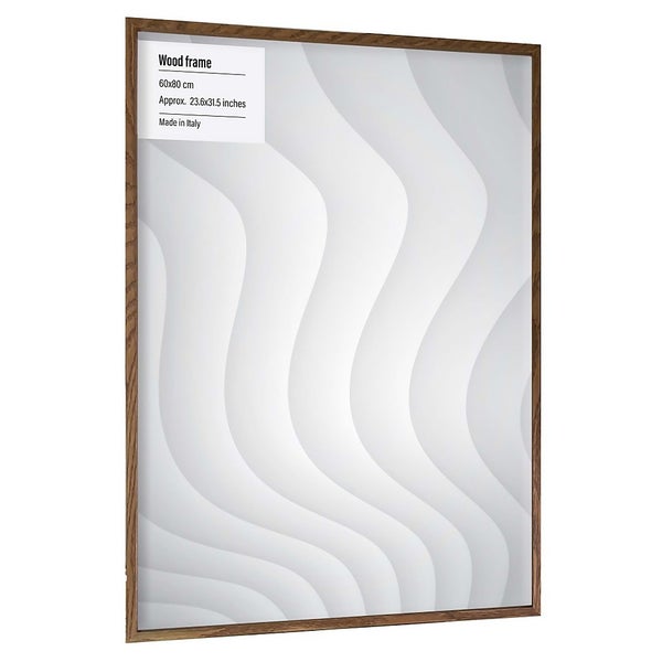 Wood Photo Frame 60x80cm Walnut Homebase