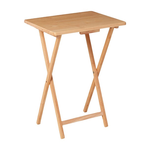 Folding Wooden Table Natural Homebase
