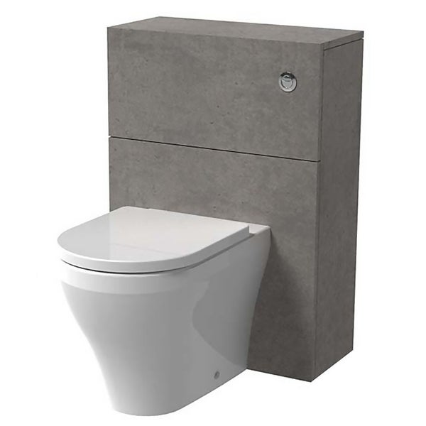 Offer Homebase Bathstore Mino Toilet Unit Concrete Homebase
