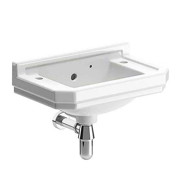 Bathstore Whitechapel Cloakroom Basin 2 Tap Holes Homebase