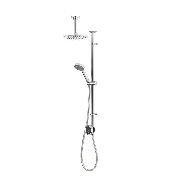 Aqualisa Quartz Touch Exposed Digital Shower & Ceiling Head Kit for