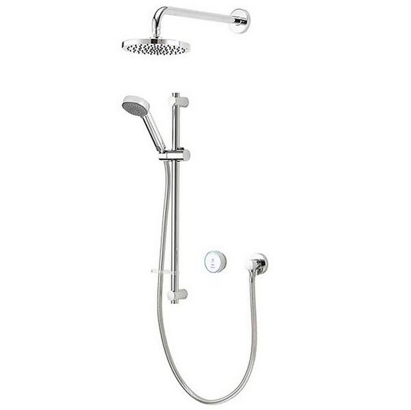 Aqualisa Quartz Blue Digital Shower & Wall Head Kit for Pumped Boilers