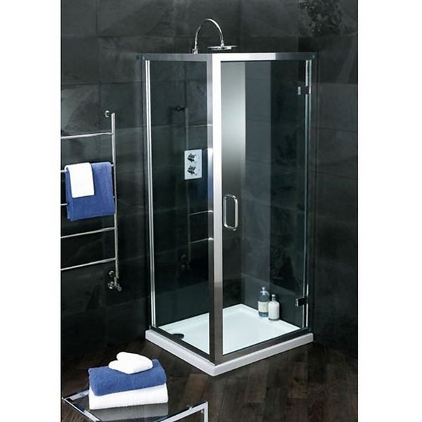 Bathstore Atlas Hinged Shower Door 900mm (8mm Glass) Homebase
