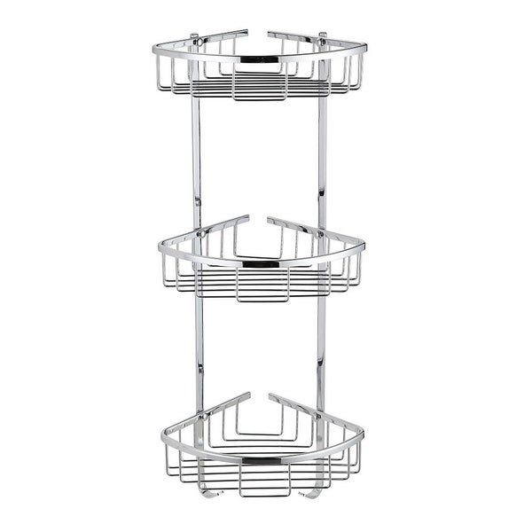 Offer Homebase Bathstore Wire triple Corner Basket Homebase