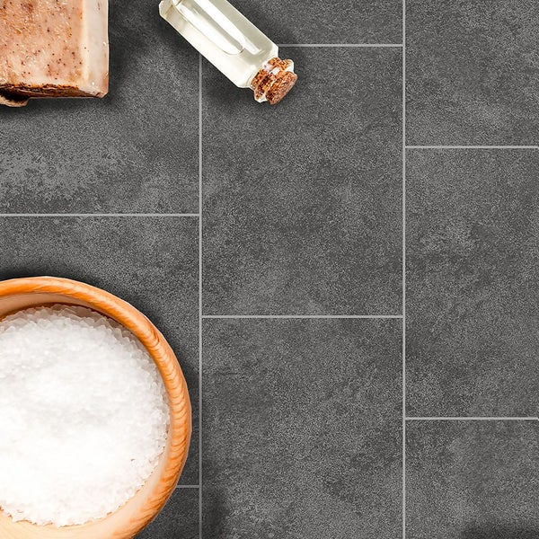 Offer Homebase Pvc Nicole Slate Vinyl Sheet Flooring