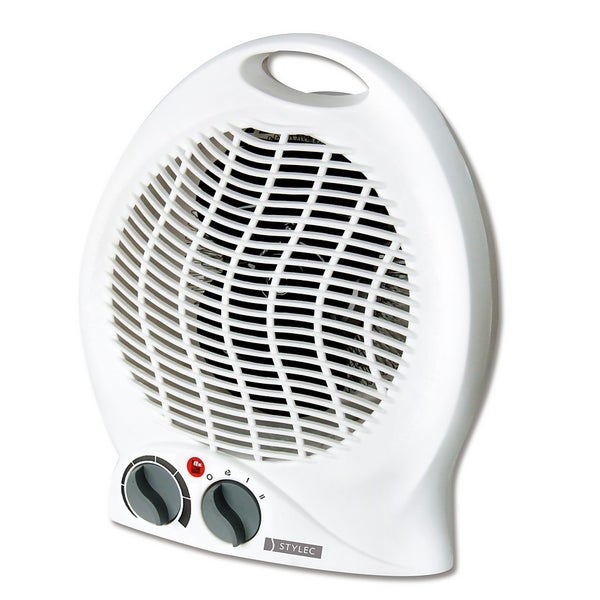 Stylec Electric Fan Heater with Upright Design in White 2000W Homebase