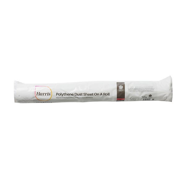 Harris Essentials 2m x 50m Dust Sheet On A Roll Homebase
