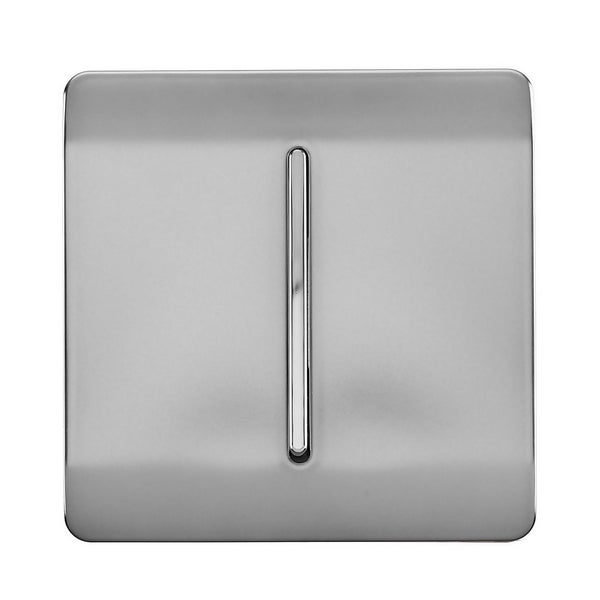 Trendi Switch Single Light Switch Stainless Steel Homebase