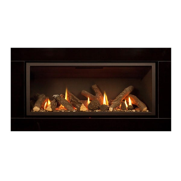The Vola 860 Gas Fire with Glass Frame and Remote Control Homebase