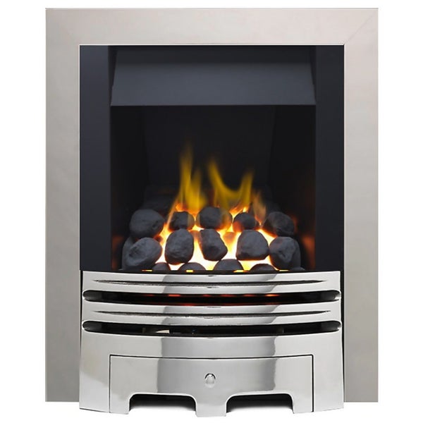 The Geneva Chrome Full Depth Gas Fire Homebase