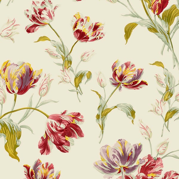 Laura Ashley Gosford Cranberry Wallpaper Homebase