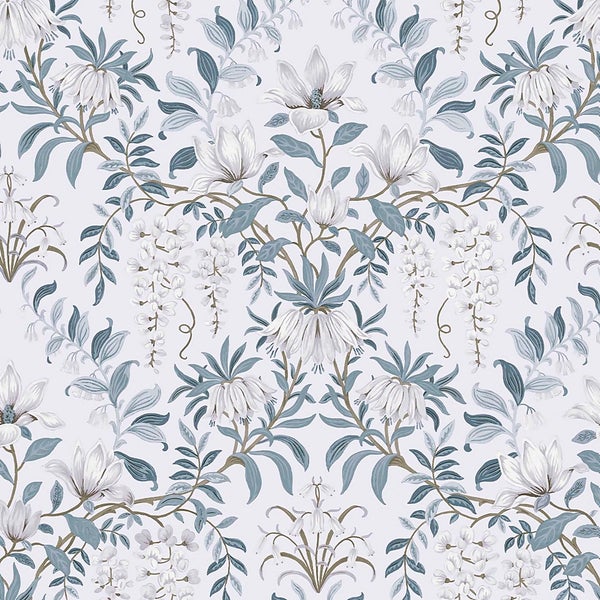 Laura Ashley Parterre off White/Seaspray Wallpaper Homebase