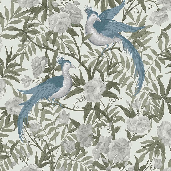 Laura Ashley Osterley Sage Wallpaper Homebase