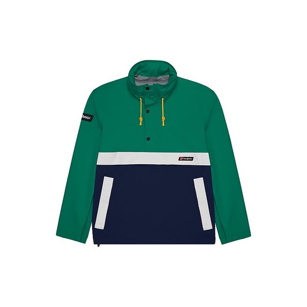 Unisex Ski Smock 86 Waterproof Jacket Green / Blue / Grey Berghaus