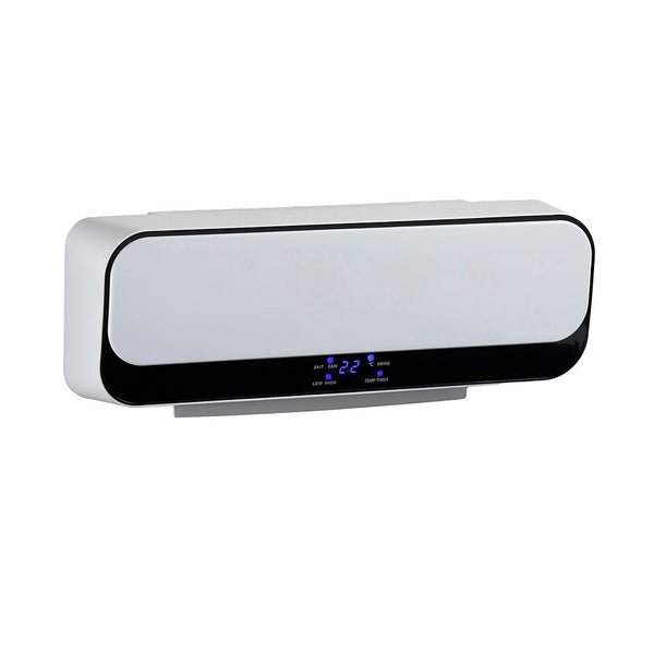 White Wall Mounted Fan Heater 2000W Homebase