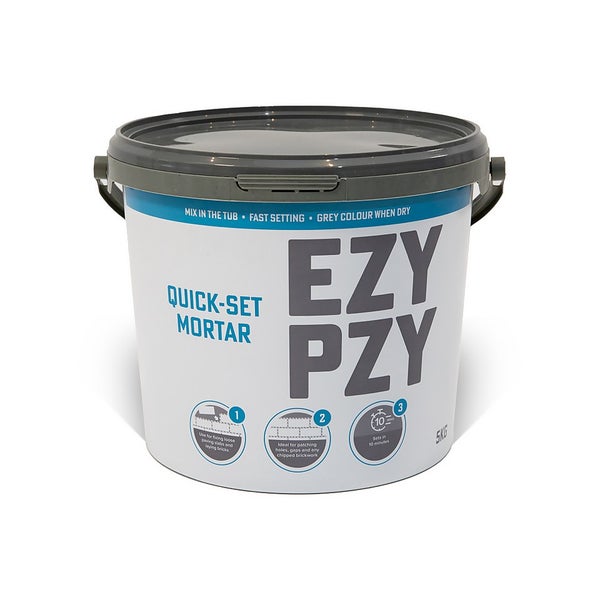 Ezy Pzy Quick Set Mortar 5kg Tub Homebase