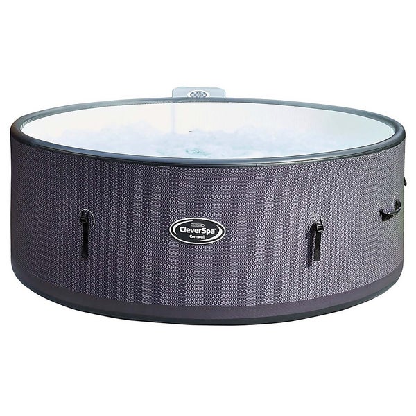 CleverSpa Cornwall 7 Person Drop Stitch Hot Tub & Halo LED Light Homebase