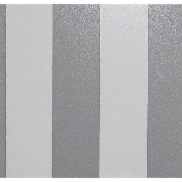 Arthouse Dazzle Stripe Silver Wallpaper A4 Sample Homebase