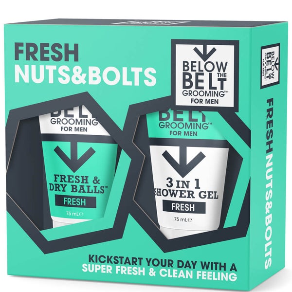 Below the Belt Grooming Fresh Nuts and Bolts Gift Set LOOKFANTASTIC