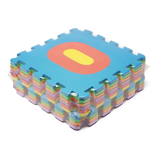 Homebase Multicoloured Interlocking Numbered Children's Play Mats
