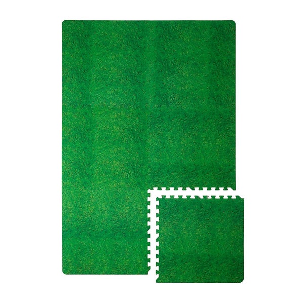 Homebase Grass Design EVA Interlocking Play Mats 6 Pack Homebase