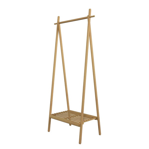 Foldable Bamboo Garment Rack Homebase
