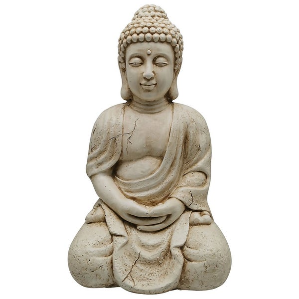 Sitting Buddha Garden Ornament Homebase