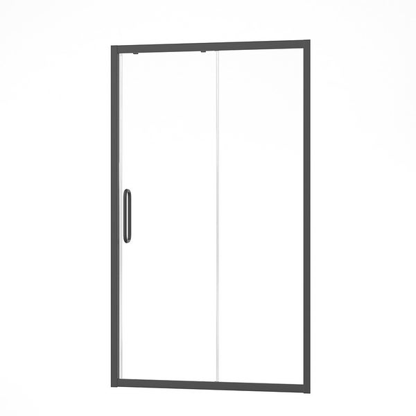 Bathstore Noir Black Sliding Shower Door 1400mm (8mm Glass) Homebase