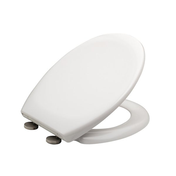 Aqualona Plastic Toilet Seat White Homebase