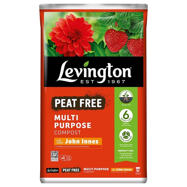 Levington® Peat Free MultiPurpose Compost with added John Innes 50L