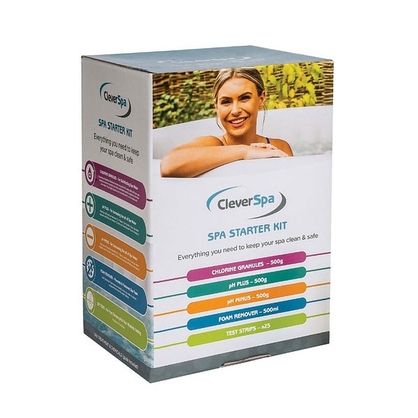 CleverSpa Universal Hot Tub Chemical Starter Kit Homebase