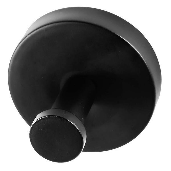 Self Adhesive Robe Hook Black Homebase