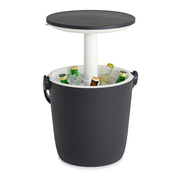 Keter GoBar Outdoor Ice Cooler Table Garden Furniture Dark Grey