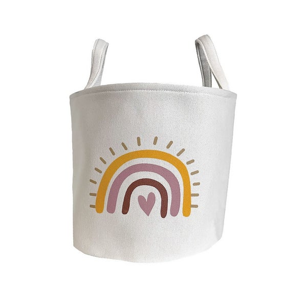 Flexi Storage Kids Small Storage Basket Rainbow Homebase