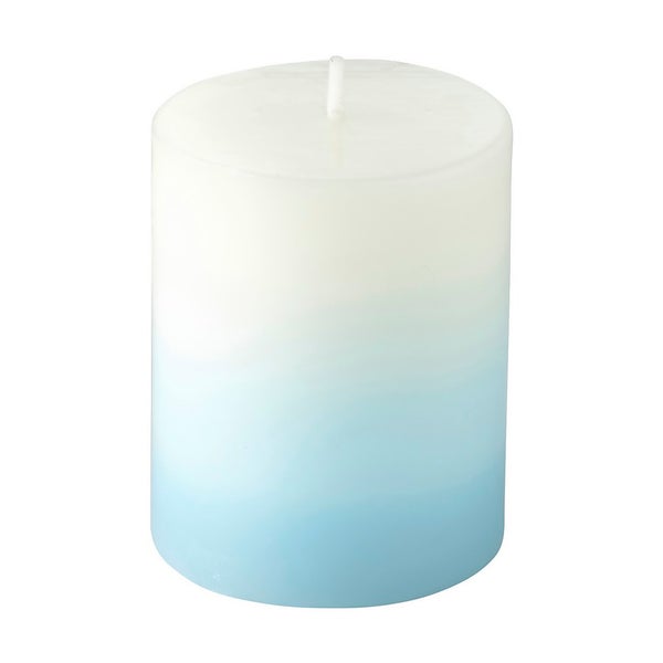 Bite Shield Citronella Candle Blue Ombre Design Homebase