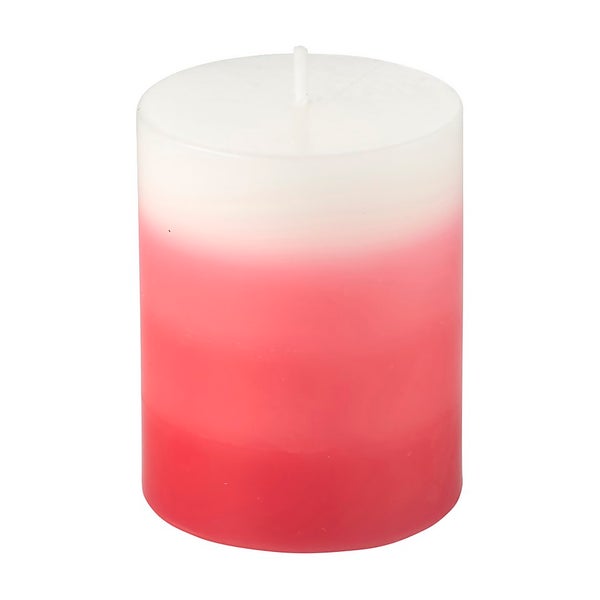 Bite Shield Citronella Candle Claret Red Ombre Design Homebase