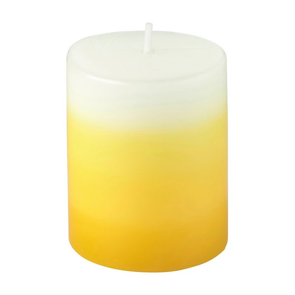 Bite Shield Citronella Candle Yellow Ombre Design Homebase