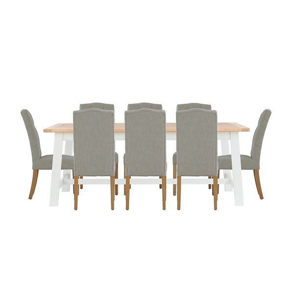 Country Living Kempton Extending Dining Table and 8 Alloway Chairs