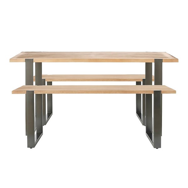 Dining Table and 2 Benches Homebase