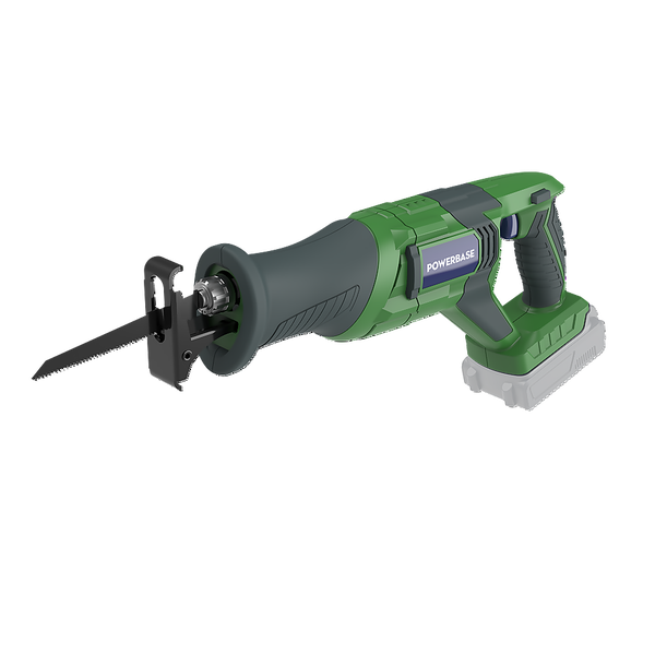 Powerbase 20V Liion Cordless Reciprocating Saw (battery not included