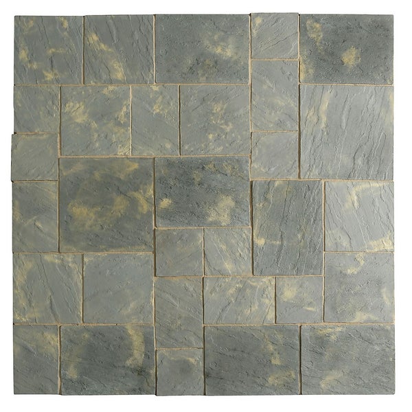 Stylish Stone Chantry Patio Paving Kit 5.76 sqm Antique Homebase
