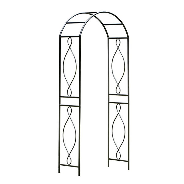 Panacea Arched Top Steel Garden Arch - Black | Homebase