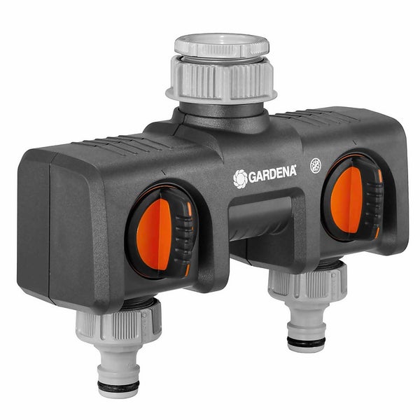GARDENA TwinTap Hose Pipe Connector Homebase