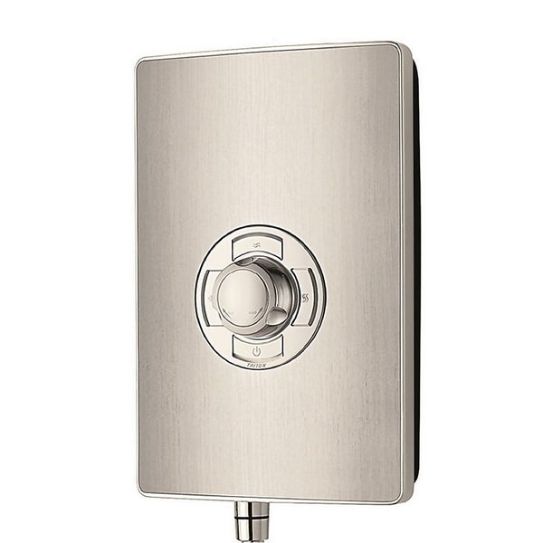 Triton Collection II 8.5kW Electric Shower Steel Effect Homebase