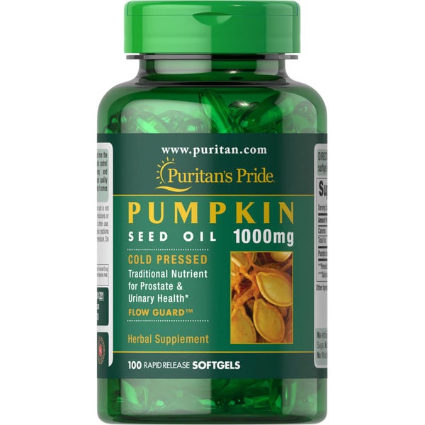 Pumpkin Seed Oil Capsules 1000mg Puritan's Pride UK