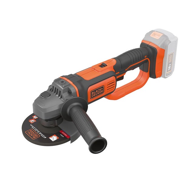 BLACK+DECKER 125MM 18V Lithiumion Cordless Angle Grinder with Protective Cover (battery not