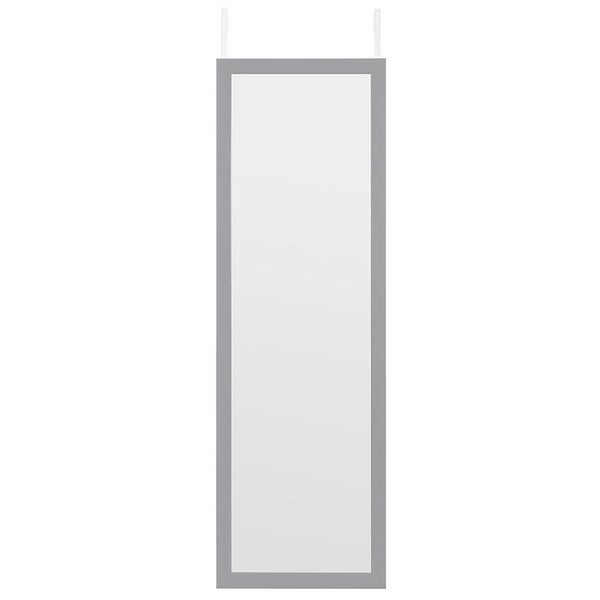 Over Door Hanging Mirror 120x30cm Grey Homebase