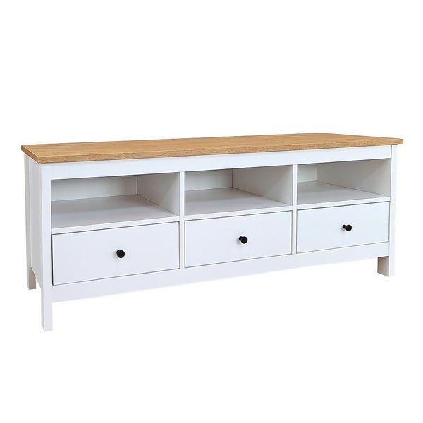 Ren Wide TV Unit White Homebase